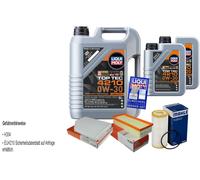 Mahle Controllo Set 7 L Liqui Moly Top Tec 4210 0W-30 per Audi A4 Avant 1.8