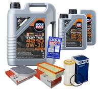 MAHLE Controllo set 7 L Liqui Moly Top Tec 4210 0W-30 per Audi A4 Avant 1.8