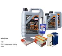 MAHLE Controllo set 7 L Liqui Moly Top Tec 4210 0W-30 per Audi A4 Avant 1.8