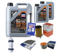 MAHLE Controllo set 7 L Liqui Moly Top Tec 4210 0W-30 per Audi A6 Avant 2.0