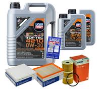 Mahle Controllo Set 7 L Liqui Moly Top Tec 4210 0W-30 per Nissan Ruota