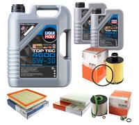 MAHLE Controllo Set 7 L LIQUI MOLY Top Tec 4600 5W-30 Per Saab 9-5 2.0 TiD