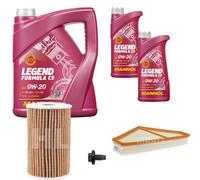 Mahle Controllo Set 7 L mannol 0W-20 Legend Formula C5 per Jaguar