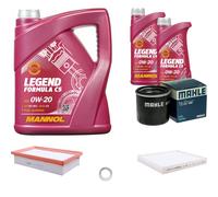 MAHLE Controllo Set 7 L MANNOL 0W-20 Legend Formula C5 Per KIA Stonic 1.0
