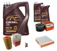 MAHLE Controllo Set 7 L MANNOL 5W-30 Diesel TDI Per Fiat Ducato Kasten 130
