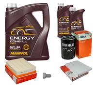 MAHLE Controllo set 7 L MANNOL 5W-30 Energia Combi LL per VW Passat Variant