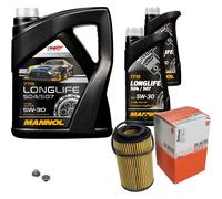 MAHLE Controllo Set 7 L MANNOL 5W-30 LONGLIFE Per Opel Frontera B 2.2 DTi