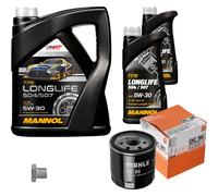 MAHLE Controllo Set 7 L MANNOL 5W-30 LONGLIFE Per Opel Frontera B 2.2i 2.0i