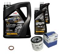 MAHLE Controllo Set 7 L MANNOL 5W-30 LONGLIFE Per Opel Frontera B 2.2i