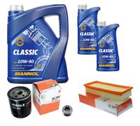Mahle Controllo Set 7 L mannol Classic 10W-40 per Fiat Piccola Ventola Punto 1.2