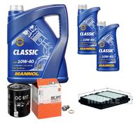 MAHLE Controllo Set 7 L MANNOL Classic 10W-40 Per Honda CRX III 1.6 ESi 1.6i