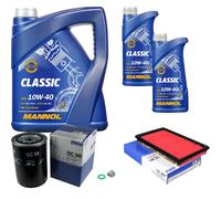 MAHLE Controllo Set 7 L MANNOL Classic 10W-40 Per Nissan Laurel 2.8 D