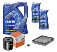 MAHLE Controllo Set 7 L MANNOL Classic 10W-40 Per Opel Kadett E CC 2.0 GSi