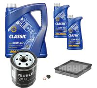 MAHLE Controllo Set 7 L MANNOL Classic 10W-40 Per Opel Kadett E CC 2.0 GSi