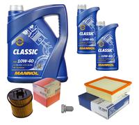 MAHLE Controllo Set 7 L MANNOL Classic 10W-40 Per Renault Vel Satis 2.2 dCi