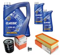 Mahle Controllo Set 7 L mannol Classic 10W-40 per Rover 45 Berlina 1.4