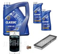 Mahle Controllo Set 7 L mannol Classic 10W-40 per Rover 45 Notchback 2.0