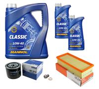 MAHLE Controllo Set 7 L MANNOL Classic 10W-40 Per Rover 45 Stufenheck 2.0