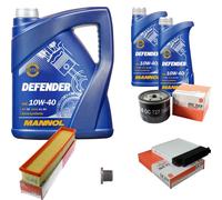 MAHLE Controllo Set 7 L MANNOL Defender 10W-40 Per Dacia Logan MCV 1.5 dCi