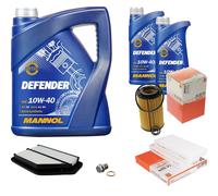 Mahle Controllo Set 7 L mannol Defender 10W-40 per Honda Cr-V II 2.2