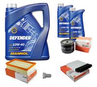 MAHLE Controllo Set 7 L MANNOL Defender 10W-40 Per Nissan Micra III 1.5 dCi