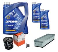 Mahle Controllo Set 7 L mannol Defender 10W-40 per Peugeot Partner Comb È Pace