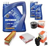 MAHLE Controllo Set 7 L MANNOL Defender 10W-40 Per Renault Kangoo 1.5 dCi