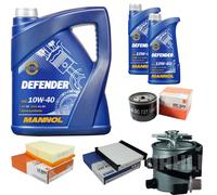MAHLE Controllo Set 7 L MANNOL Defender 10W-40 Per Renault Scénic II 1.5 dCi