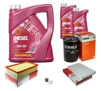 MAHLE Controllo Set 7 L MANNOL Diesel TDI 5W-30 Per Audi A6 S6 Turbo Quattro