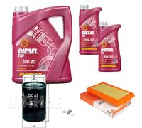 MAHLE Controllo Set 7 L MANNOL Diesel TDI 5W-30 Per BMW 3 Serie 318i 325e 2.7