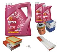 MAHLE Controllo Set 7 L MANNOL Diesel TDI 5W-30 Per BMW 3er 323i 328 Ci 328i