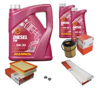 MAHLE Controllo Set 7 L MANNOL Diesel TDI 5W-30 Per BMW 3er Cabriolet 320 Ci