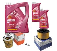 MAHLE Controllo Set 7 L MANNOL Diesel TDI 5W-30 Per BMW 3er Compact 316 TI