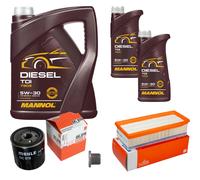 MAHLE Controllo Set 7 L MANNOL DIESEL TDI 5W-30 Per Dacia Lodgy 1.5 dCi