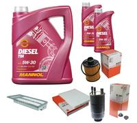 Mahle Controllo Set 7 L mannol Diesel Tdi 5W-30 per Fiat Punto Evo 1.3 D