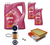 MAHLE Controllo Set 7 L MANNOL Diesel TDI 5W-30 Per Opel Corsa C 1.2 1.0