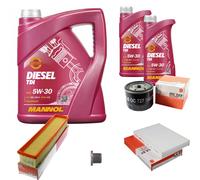 MAHLE Controllo Set 7 L MANNOL DIESEL TDI 5W-30 Per Renault Kangoo 1.5 dCi