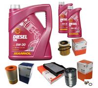 MAHLE Controllo Set 7 L MANNOL Diesel TDI 5W-30 Per Saab 9-5 Kombi 1.9 TiD