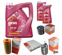 MAHLE Controllo Set 7 L MANNOL Diesel TDI 5W-30 Per VW Lupo 1.7 SDI Polo 64