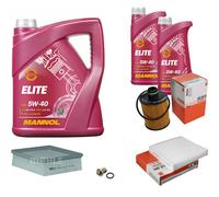 Mahle Controllo Set 7 L mannol Elite 5W-40 per Fiat Sedici 1.9 D Multijet