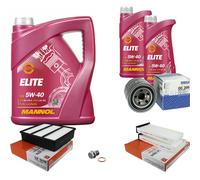 Mahle Controllo Set 7 L mannol Elite 5W-40 per Mitsubishi COLT V 1600 GLX