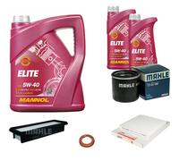 MAHLE Controllo Set 7 L MANNOL Elite 5W-40 Per Nissan Note 1.2 DiG-S Micra
