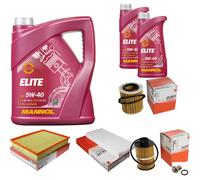 MAHLE Controllo Set 7 L MANNOL Elite 5W-40 Per Opel Vectra C Caravan Fiat