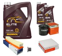 MAHLE Controllo Set 7 L MANNOL Elite 5W-40 Per Renault Clio IV 1.2 16V Dacia