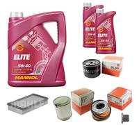 MAHLE Controllo Set 7 L MANNOL Elite 5W-40 Per Renault Kangoo Express D 65
