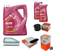 MAHLE Controllo Set 7 L MANNOL Elite 5W-40 Per Renault Twingo II 1.6 RS