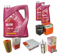MAHLE Controllo Set 7 L MANNOL Elite 5W-40 Per VW Polo Classic 75 1.6