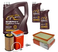 Mahle Controllo Set 7 L mannol Energia Formula Pd 5W-40 per Opel Mokka / Moca