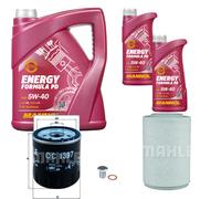 Mahle Controllo Set 7. L mannol Formula 5W-40 per Alfa Romeo Giulietta 1.4