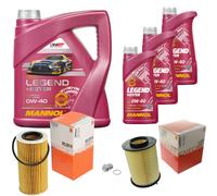 Mahle Controllo Set 7 L mannol Legend + Ester 0W-40 per Ford Focus II 2.5 Rs
